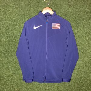 Sz S Nike Team USA Women's Navy Woven Jacket CV0311-492